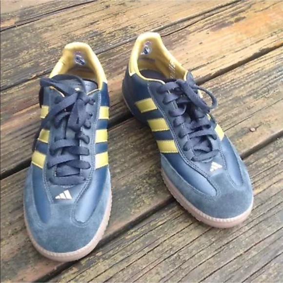 navy blue and gold adidas
